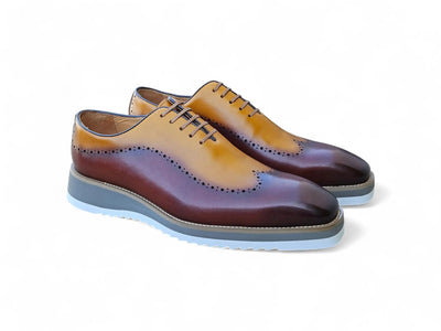 Carrucci Shoes Two Tone Oxford Men's Calfskin Leather KS515 33T view 8