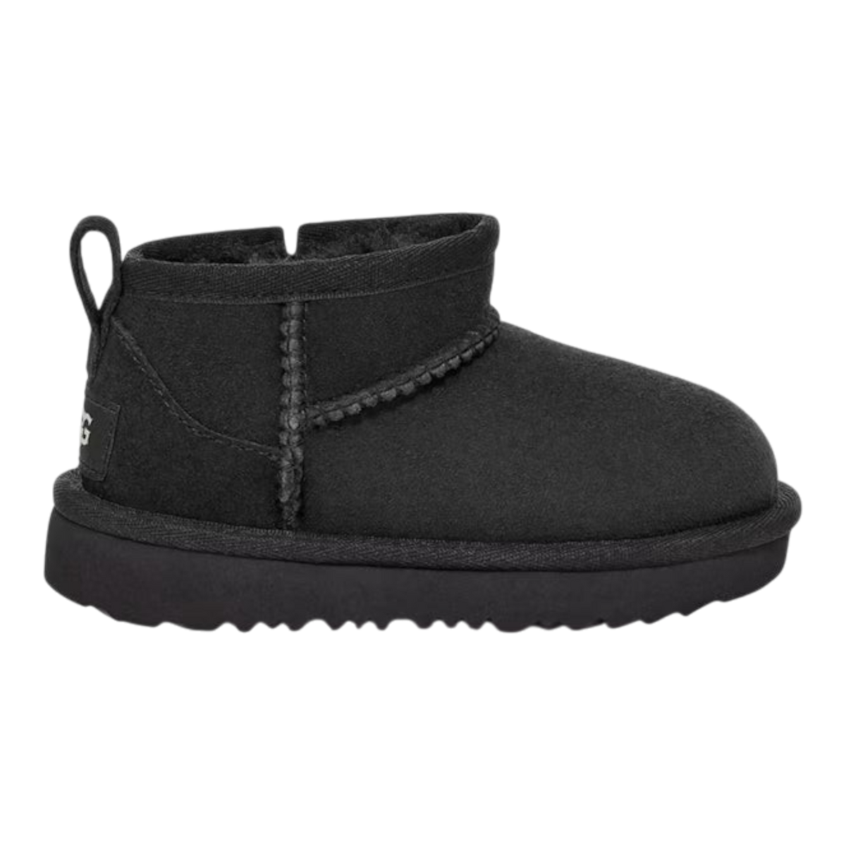 UGG Classic Ultra Mini Toddlers' (TD) Boots — Black Sheepskin