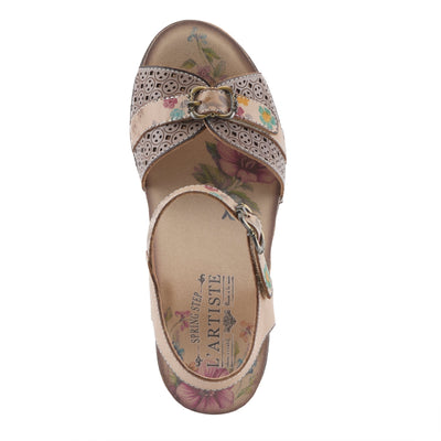L'ARTISTE UPPERBUCK SANDALS