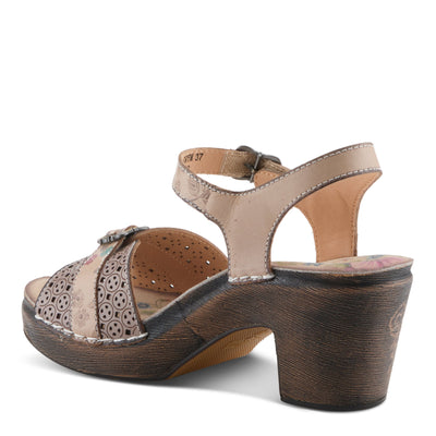 L'ARTISTE UPPERBUCK SANDALS