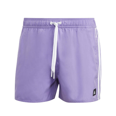 adidas Men's 3 Stripes CLX Swimwear Shorts VSL - VIOFUS/WHITE