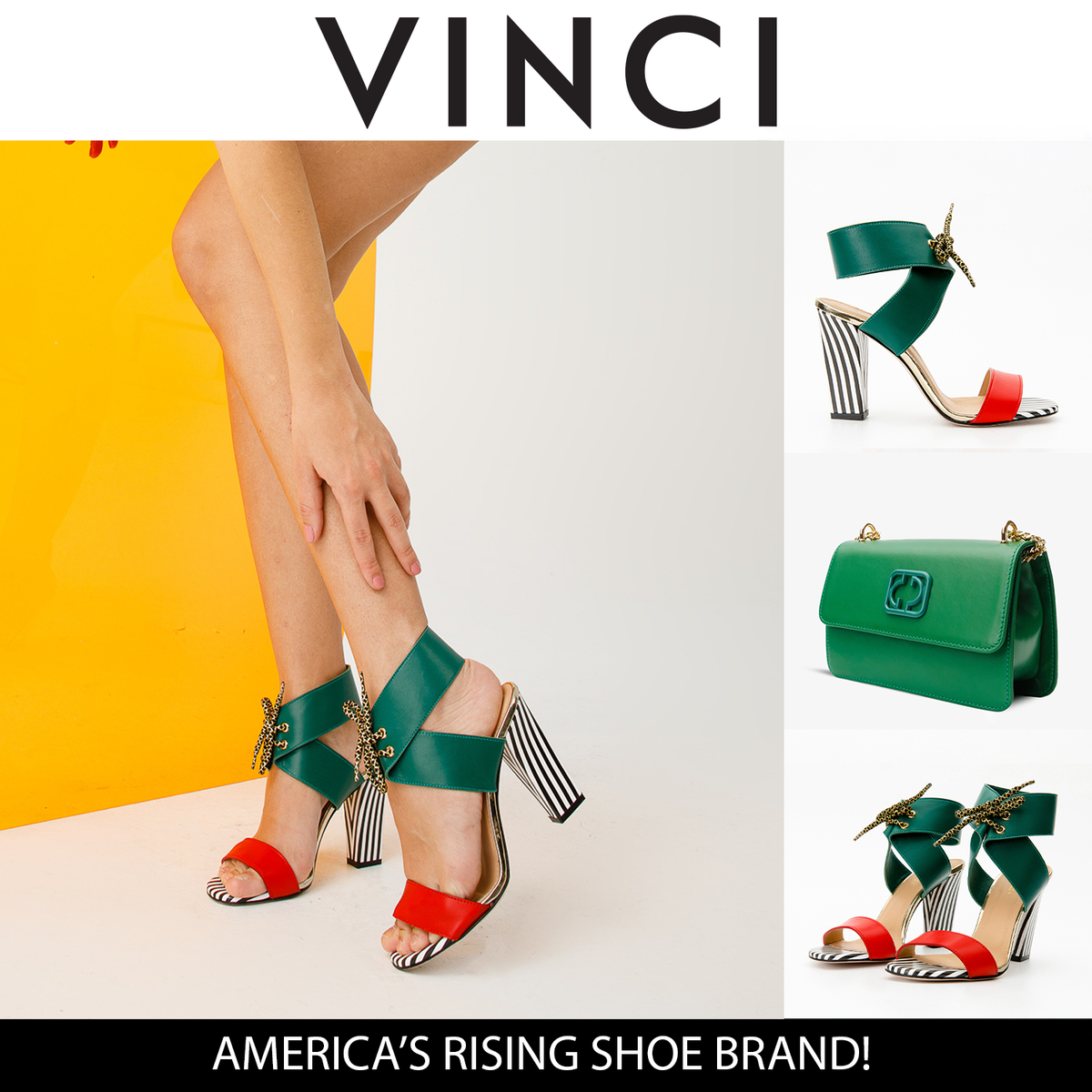 Vinci Leather The Bloke Ankle Strap Multicolor Leather Women Sandal – product view 7