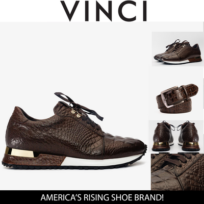 The Bomba Brown Leather Men Sneaker