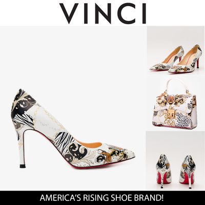 Vinci Leather The Perugia White Leather Pump Women Shoe – product view 6