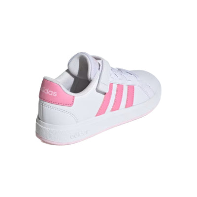 adidas Unisex Kid's Grand Court 2.0  Elastic Lace Shoes