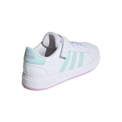 adidas Unisex Kid's Grand Court 2.0  Elastic Lace Shoes
