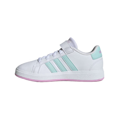 adidas Unisex Kid's Grand Court 2.0  Elastic Lace Shoes