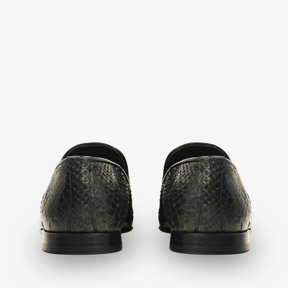 The Bethesda Green Pyhtn Skin Leather Tassel Loafer Men Shoe
