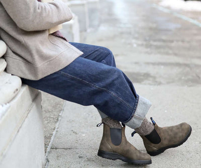 Blundstone 2242 Women's All-Terrain Thermal Chelsea Boots - RUSTIC BROWN