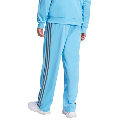 adidas Men's 3 Stripes Essentials Open Hem Track Pants - SEMI BLUE BURST/CHARCOAL