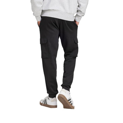 adidas Men's Essentials Feel Cozy Fleece Cargo Pants - Black