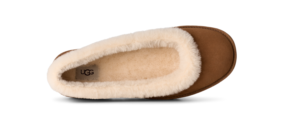 UGG Zora Ballet Womens Flats — Chestnut Suede