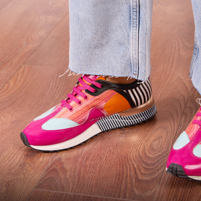 Vinci Leather Santa Amaro Multi Color Fuchsia Women Sneaker – product view 14