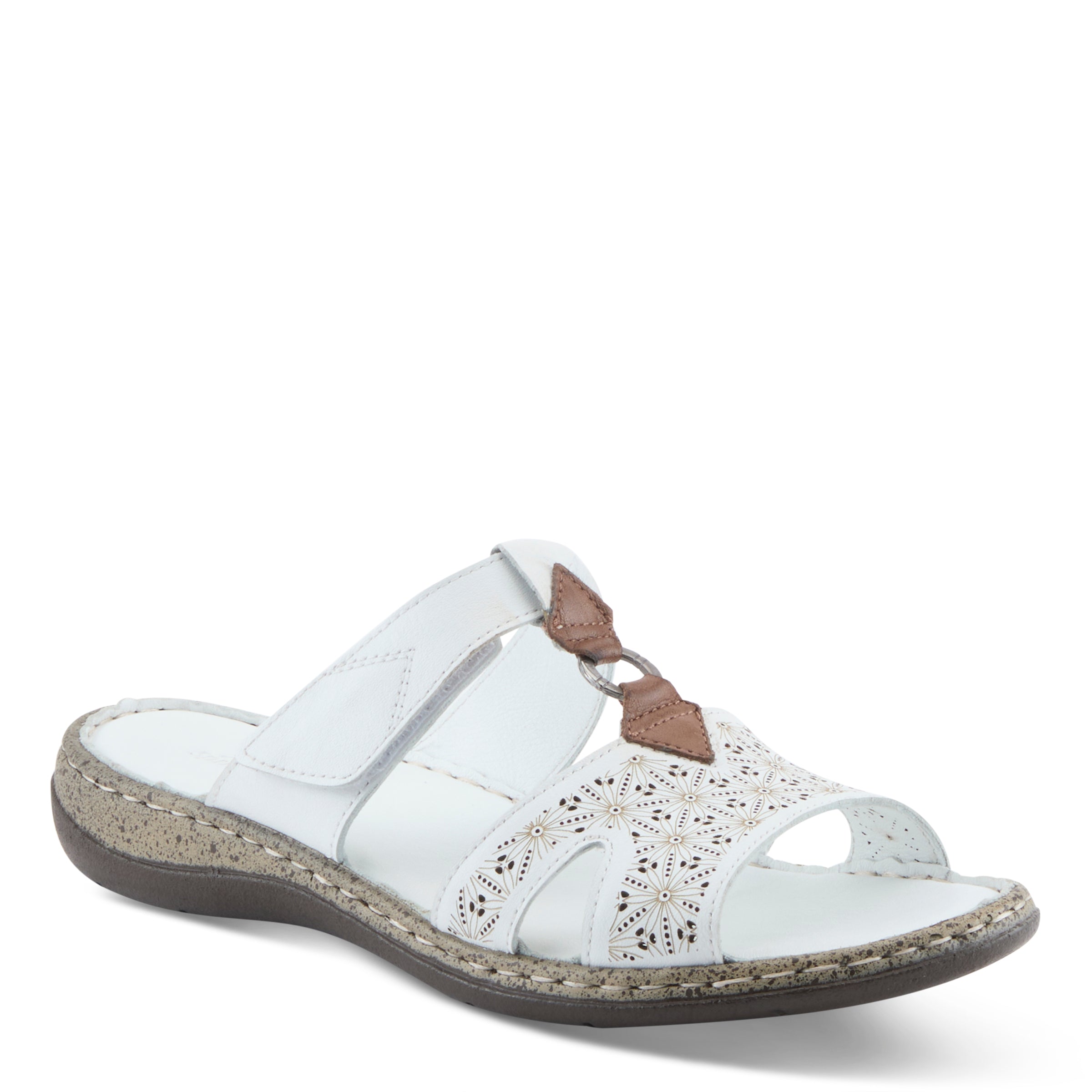 Spring Step SPRING STEP VIRELLE SANDALS sandal in white with comfortable everyday design