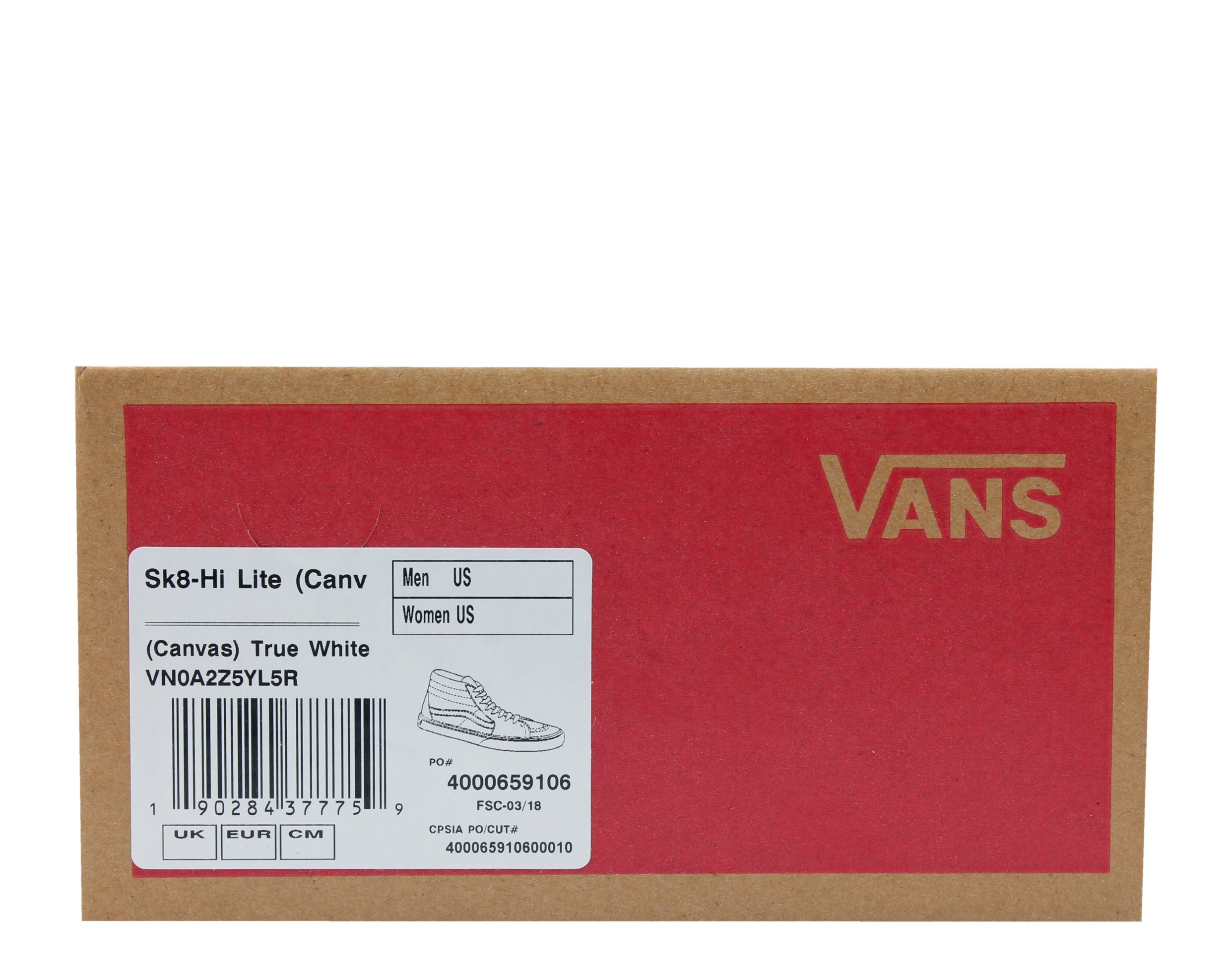 Vans Sk8 Hi Lite Classic Hi Top Sneakers — True White