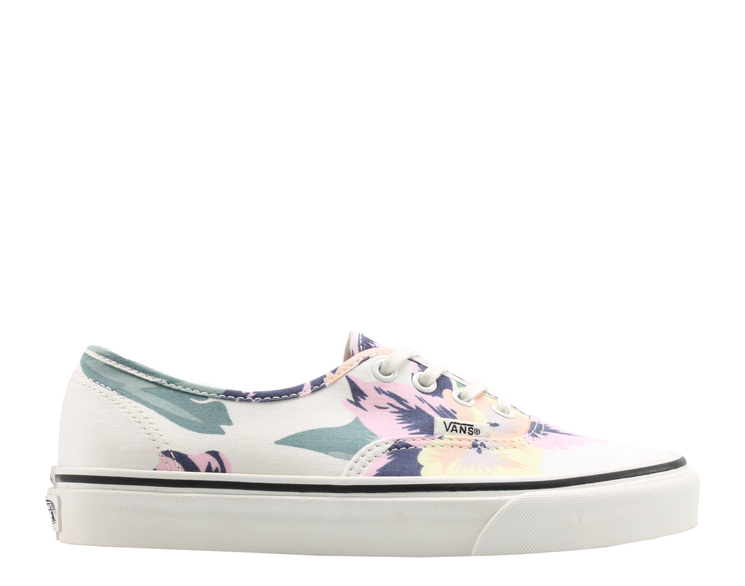Vans Authentic Marshmallow Sneakers — Vintage Floral Low-Top
