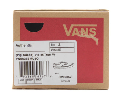Vans Authentic Sneakers — True White/Violet Low-Top