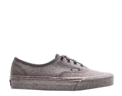 Vans Authentic Rainbow Glitter Sneakers — Black Low-Top