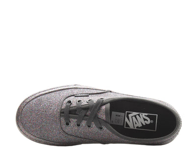 Vans Authentic Rainbow Glitter Sneakers — Black Low-Top