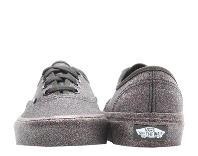 Vans Authentic Rainbow Glitter Sneakers — Black Low-Top