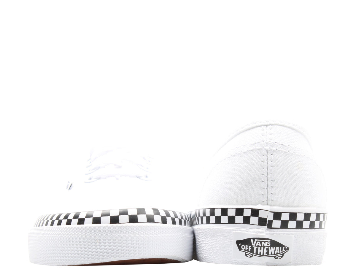 Vans Authentic Check Foxing Sneakers — True White Low-Top – product view 6