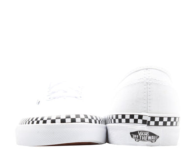 Vans Authentic Check Foxing Sneakers — True White Low-Top