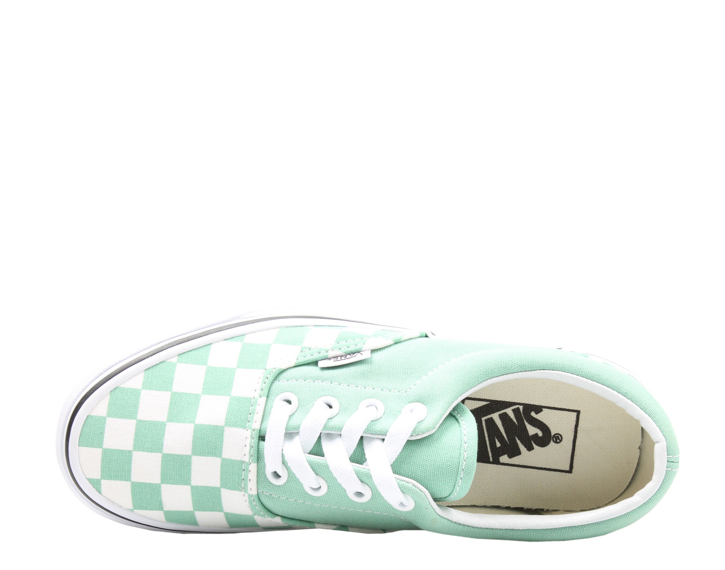 Vans Era Neptune Sneakers — True White/Checkerboard/Green Low-Top