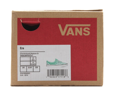Vans Era Neptune Sneakers — True White/Checkerboard/Green Low-Top