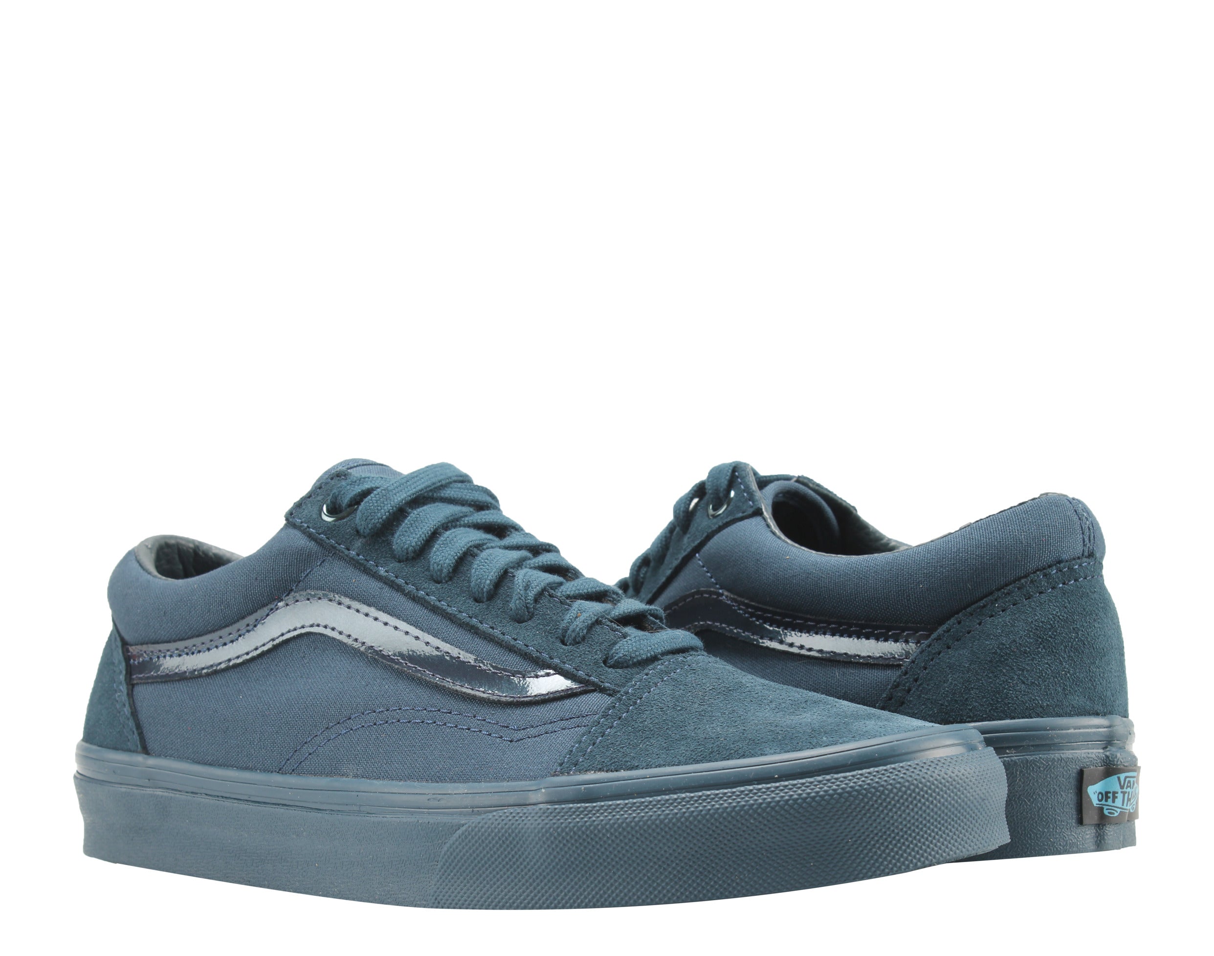 Vans Old Skool Mono Classic Sneakers — Dark Teal Low-Top