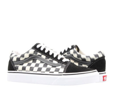 Vans Old Skool Blur Check Classic Sneakers — Black Low-Top