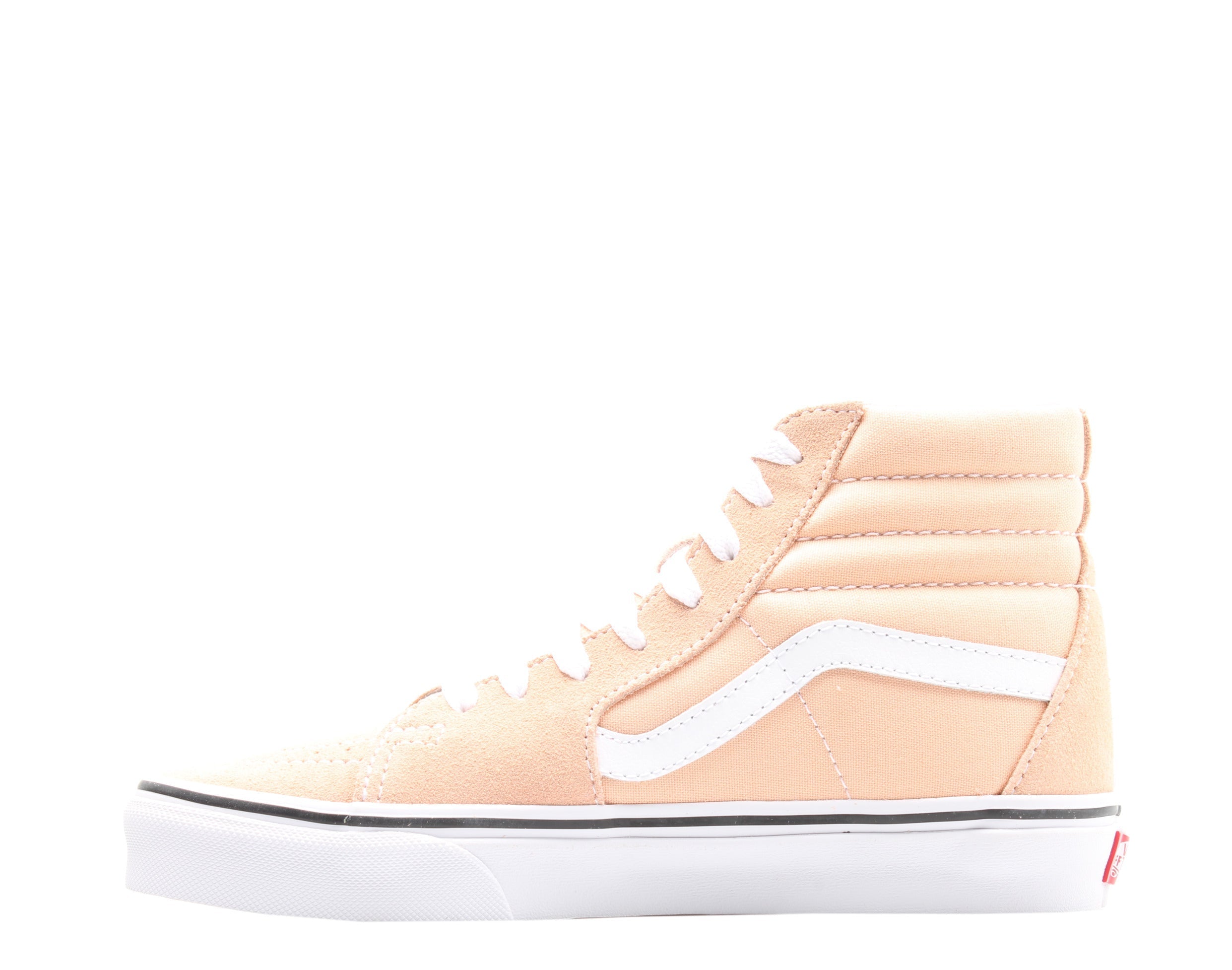 Vans Sk8 Hi Classic Bleached Apricot Sneakers — White High-Top