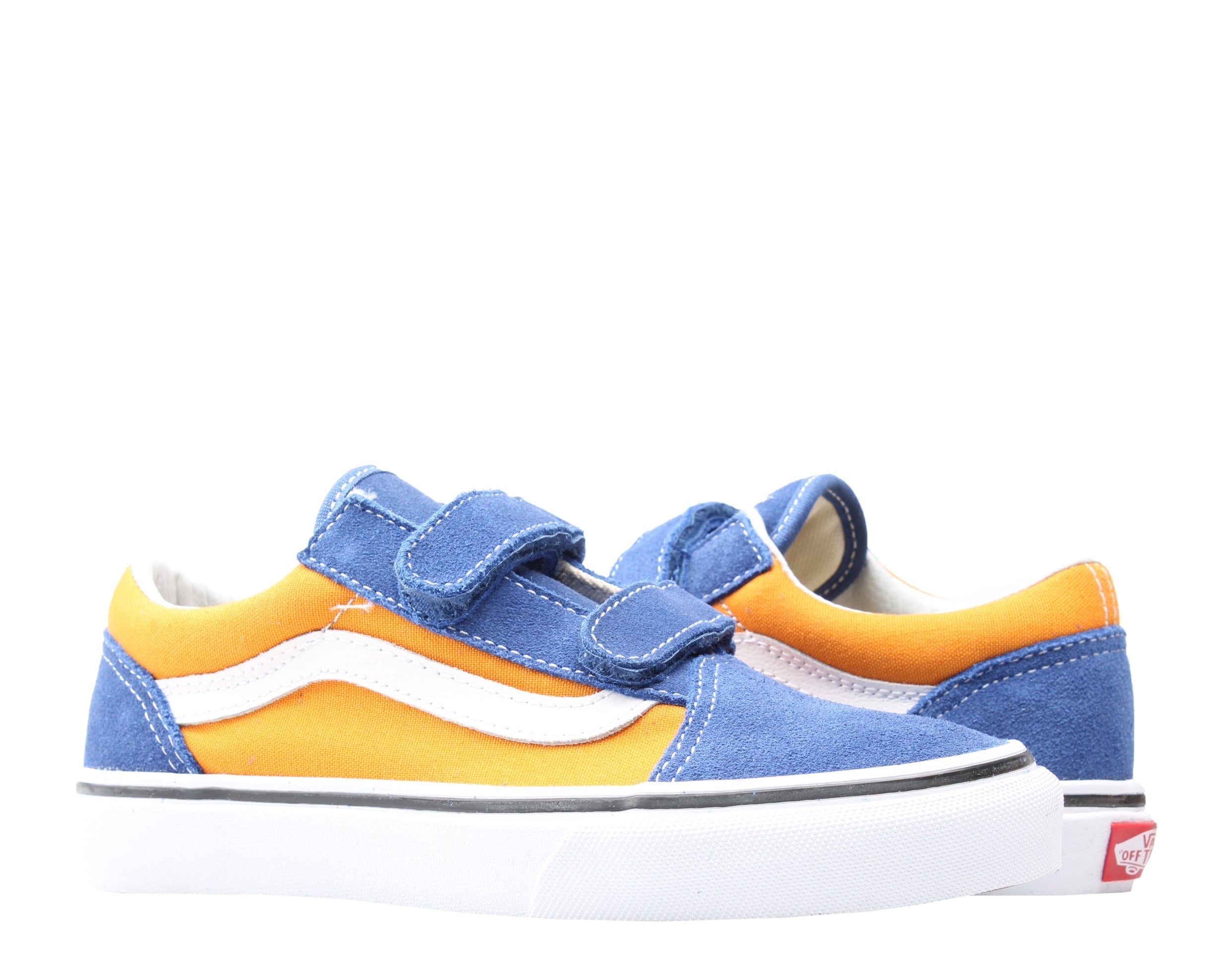Vans Old Skool POP OG Kids' Sneakers — Blue/Gold Low-Top