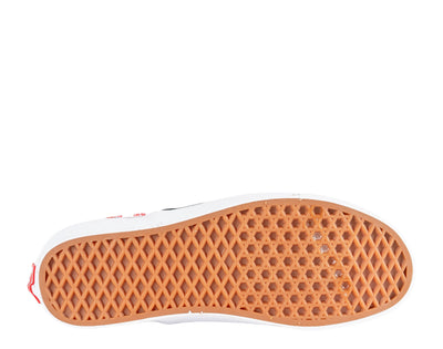 Vans x Bodega OG Classic Slip-On LX Dice High Stakes Sneakers — Racing Red/True White