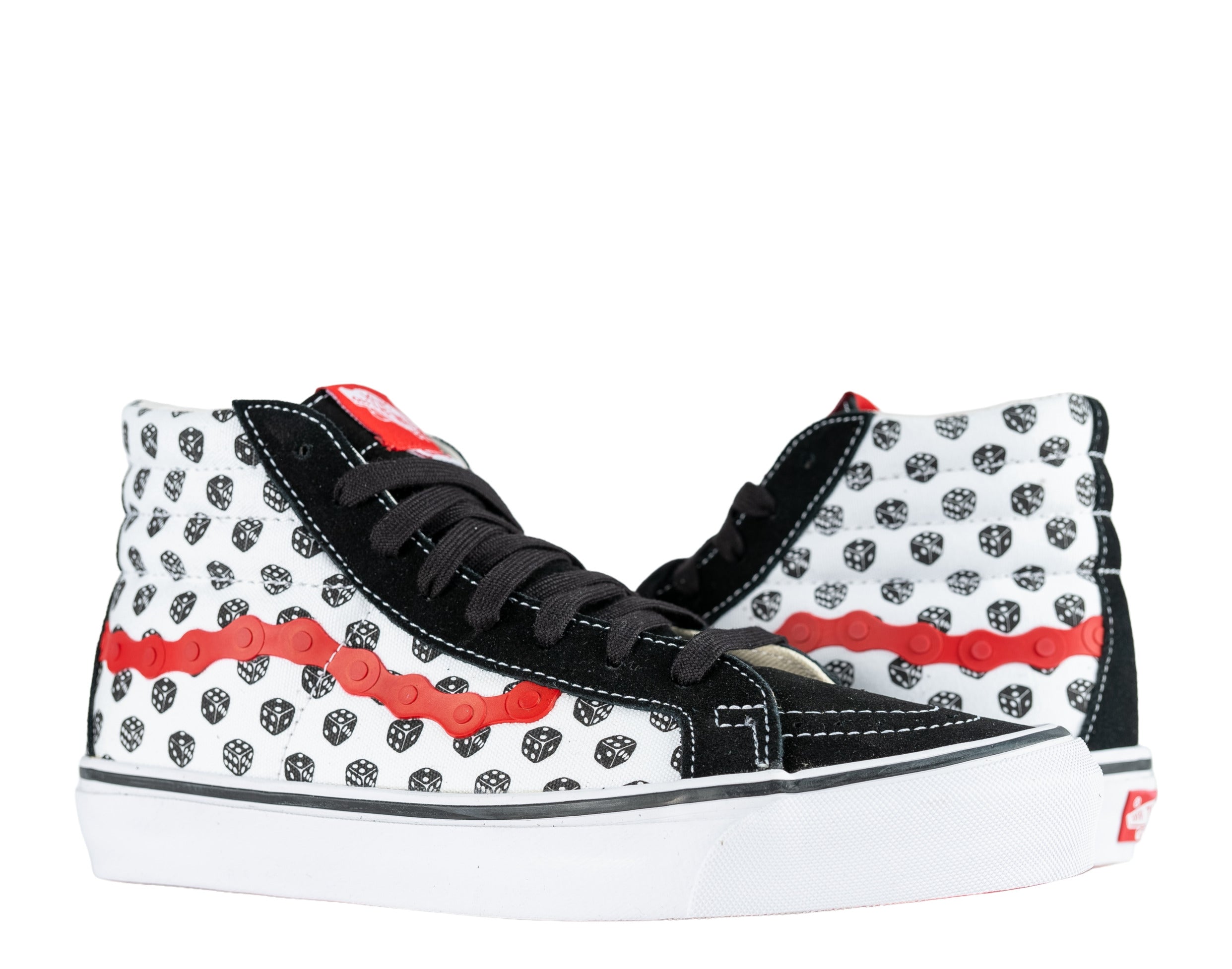 Vans x Bodega Sk8-Hi LX Dice High Stakes Sneakers — Black/True White/Red High-Top