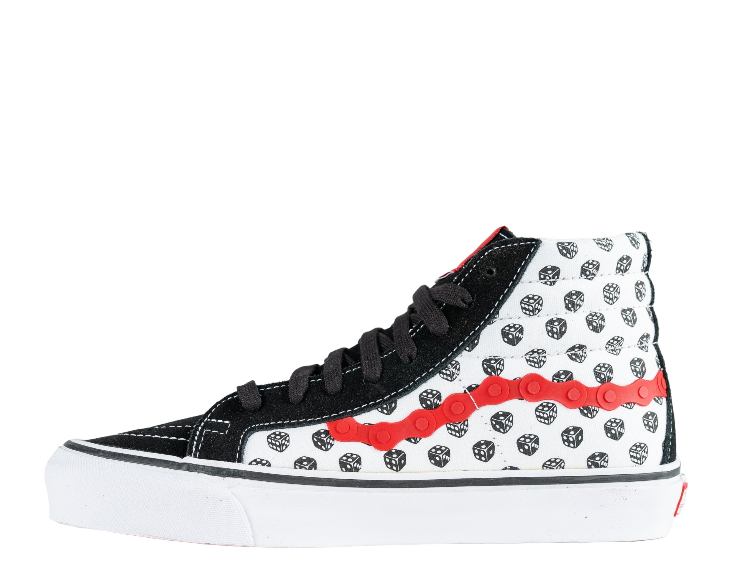 Vans x Bodega Sk8-Hi LX Dice High Stakes Sneakers — Black/True White/Red High-Top