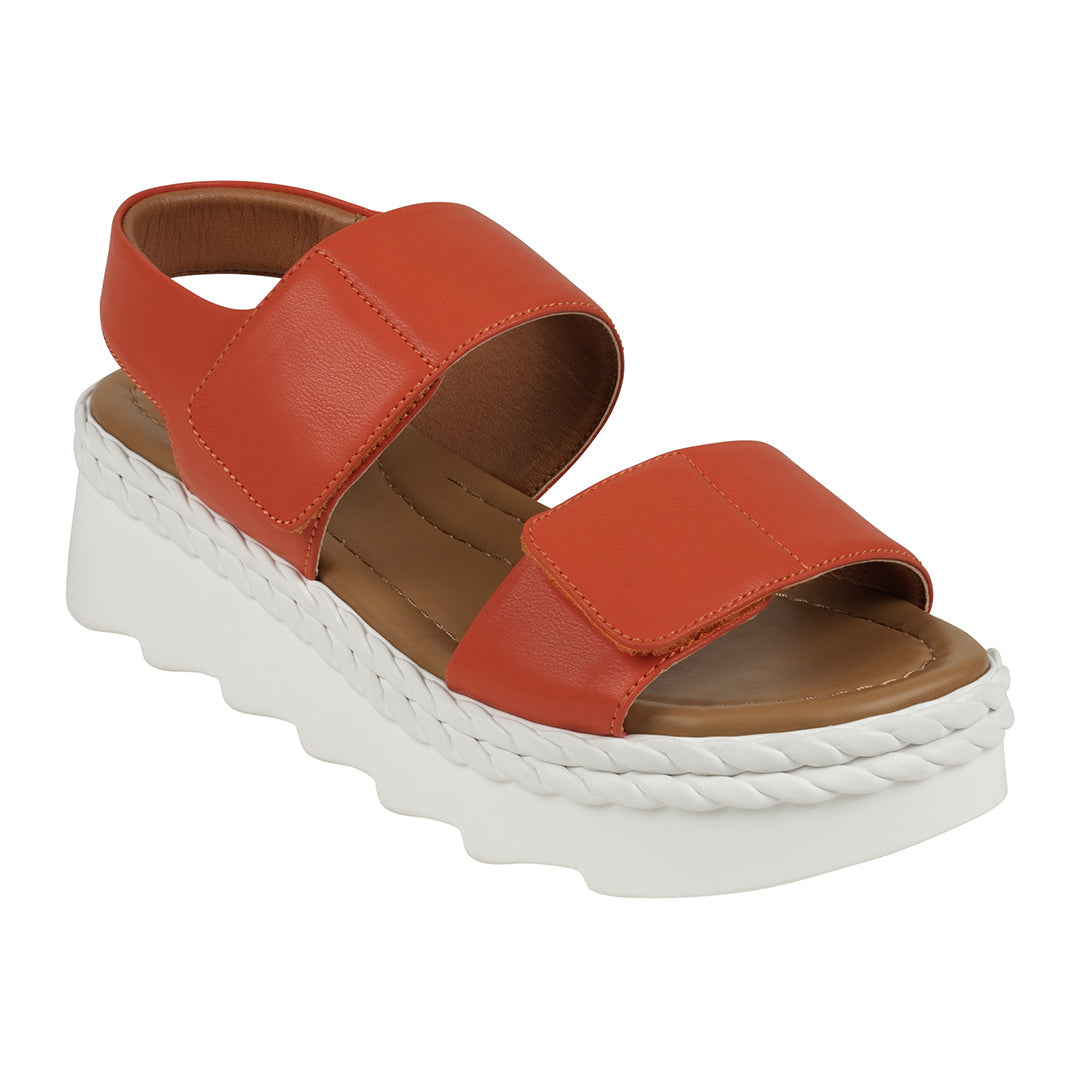 Vosa coral Double Band Velcro Platform Sandals – product view 1