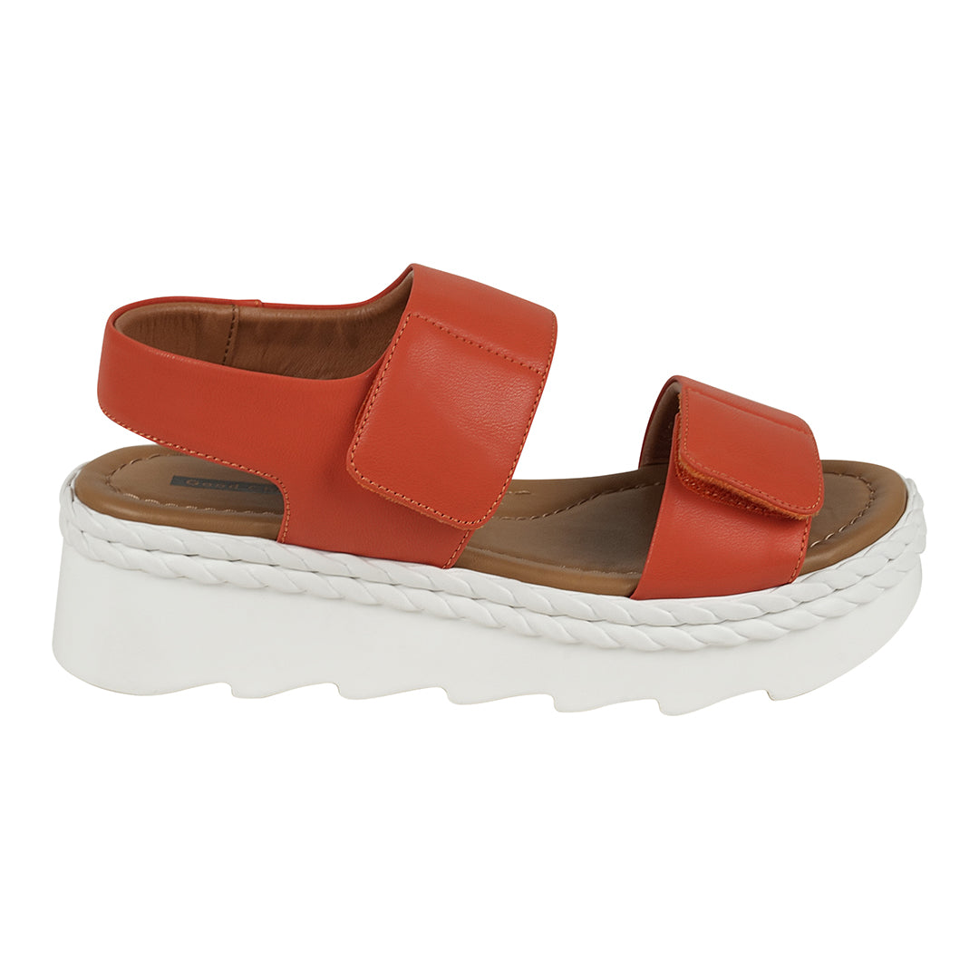 Vosa coral Double Band Velcro Platform Sandals – side view