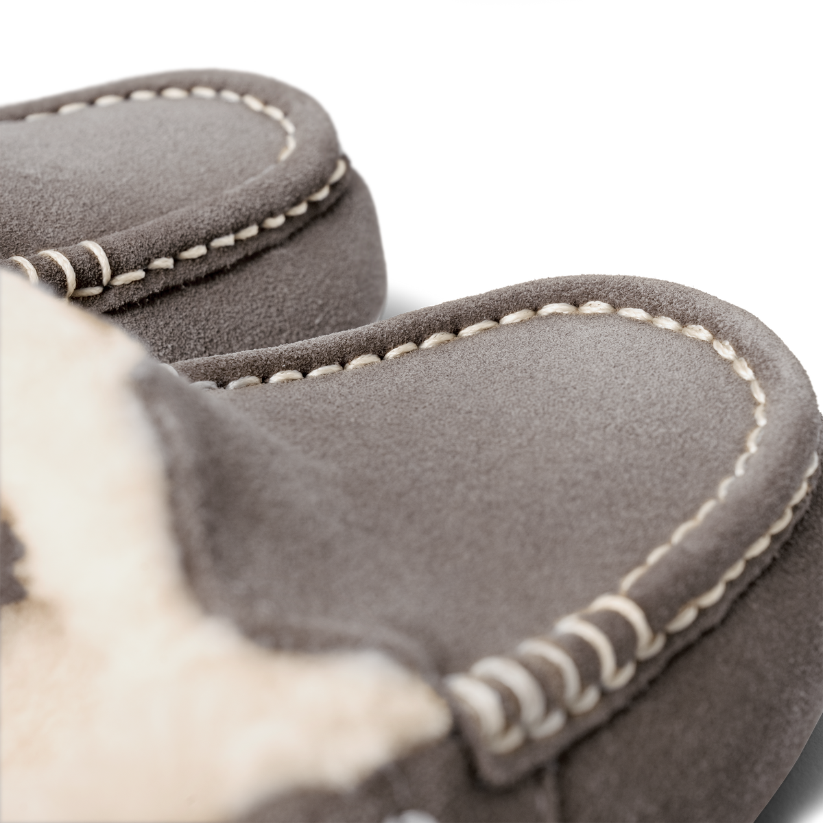UGG Ansley Womens Slippers — Light Grey Suede