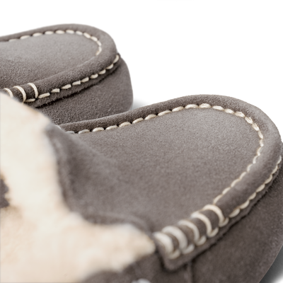 UGG Ansley Womens Slippers — Light Grey Suede