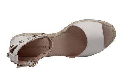 Eric Michael Val Woven Studded Wedge Sandal