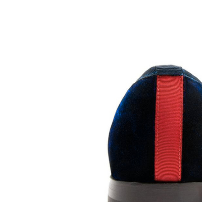Del Toro Shoes Men's Navy Velvet Slipper II