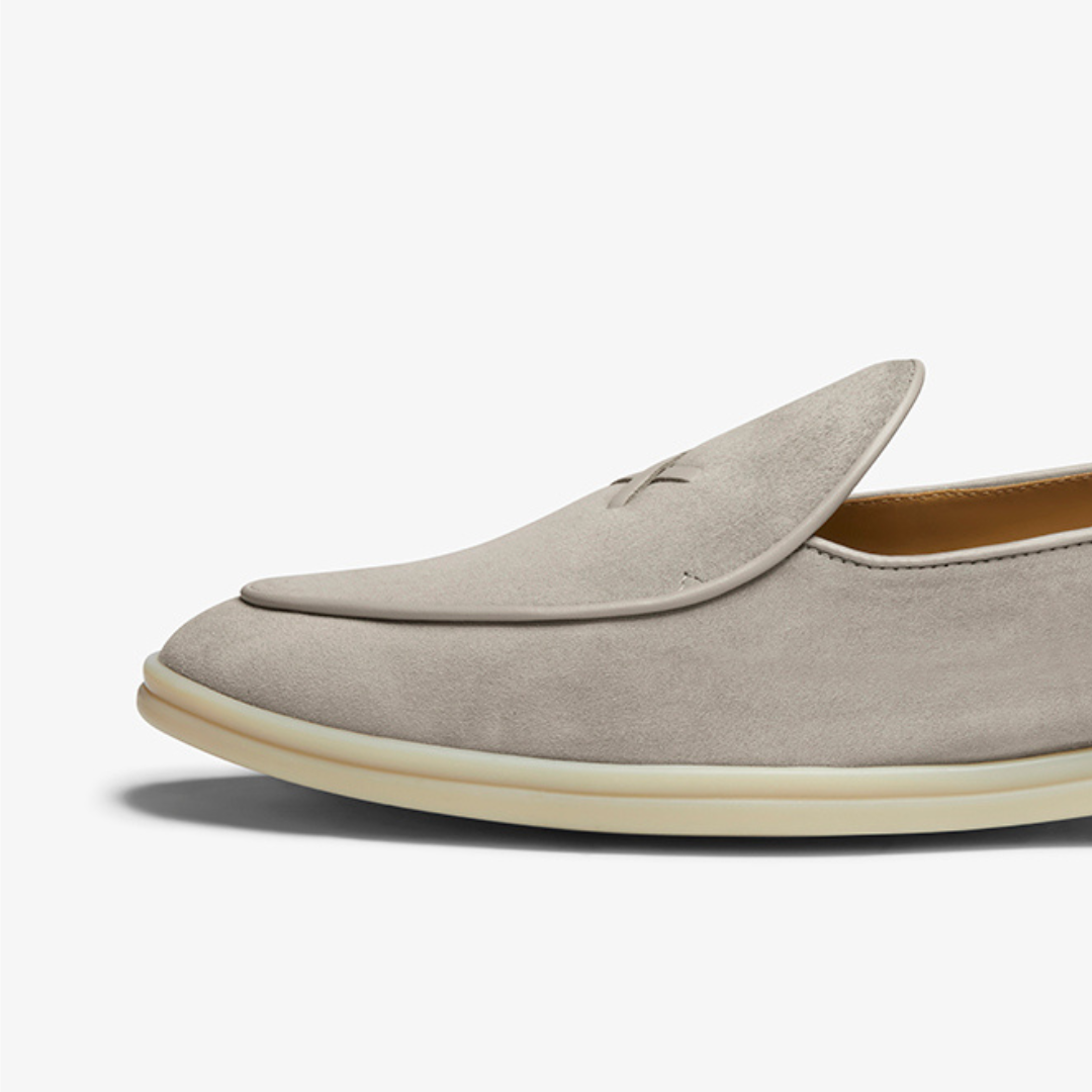 Del Toro Shoes Men's Grigio Suede Viaggio Loafer