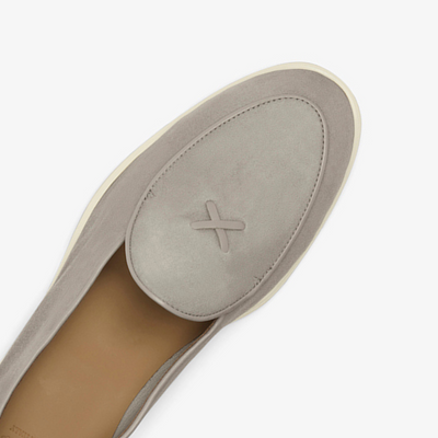 Del Toro Shoes Men's Grigio Suede Viaggio Loafer