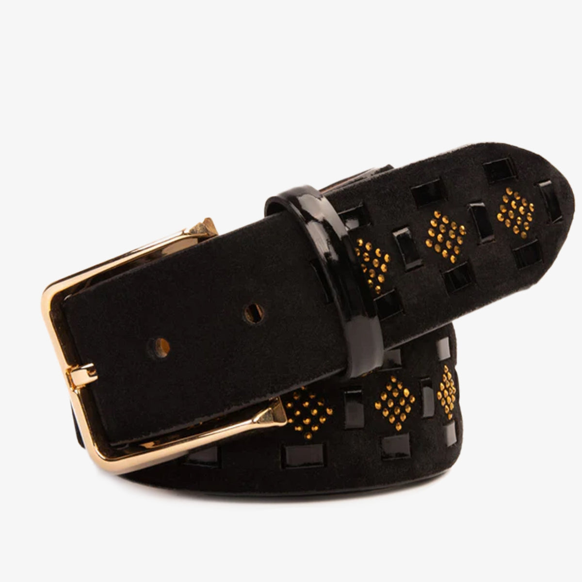 Vinci Leather The Vicino Black Leather Belt – product view 1