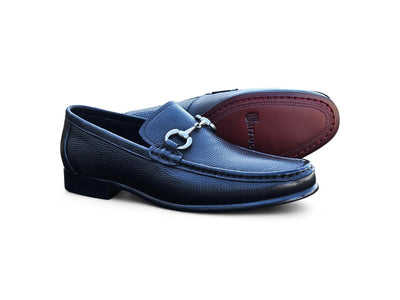 Carrucci Shoes Victor Horsebit Loafer Pebble Grain Leather KL201 01 view 15