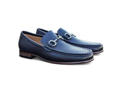 Carrucci Shoes Victor Horsebit Loafer Pebble Grain Leather KL201 01 view 17