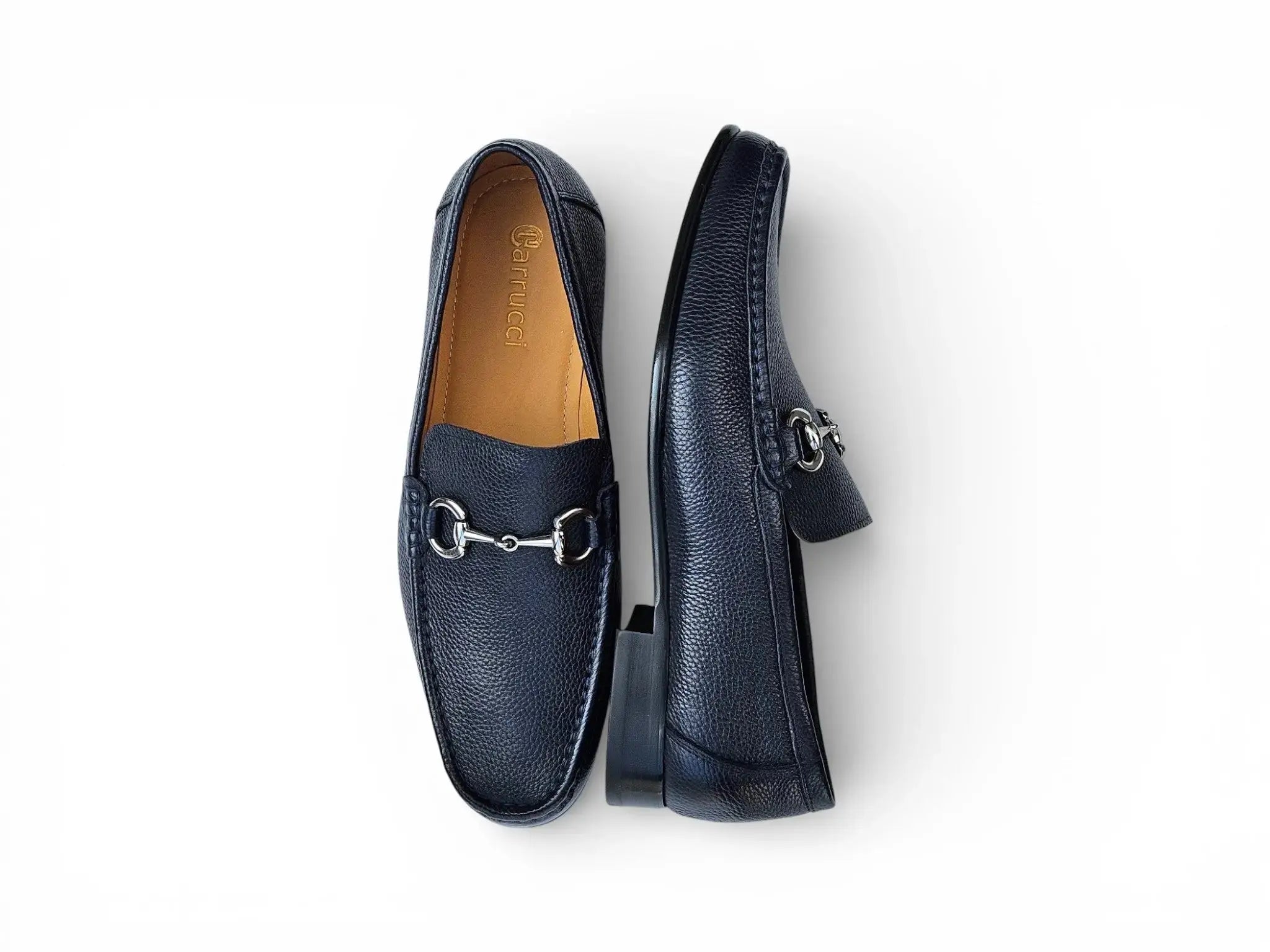 Carrucci Shoes Victor Horsebit Loafer Pebble Grain Leather KL201 01 view 9