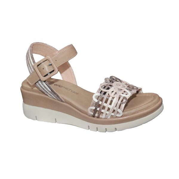 Eric Michael Vivian Women’s Leather Wedge Sandal