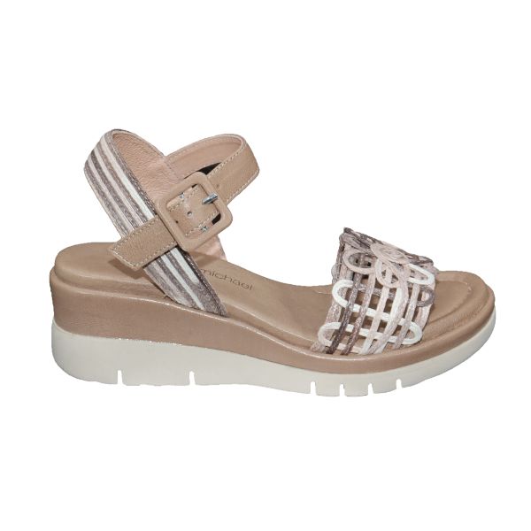 Eric Michael Vivian Women’s Leather Wedge Sandal