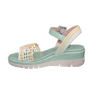 Eric Michael Vivian Women’s Leather Wedge Sandal
